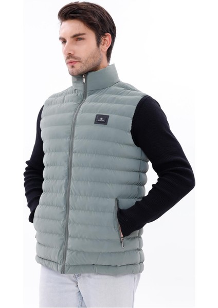 Erkek Nova Kumaş Şişme Yelek Hafif Dolgulu Fermuarlı Cepli Su Itici Rahat Kalıp modelleri