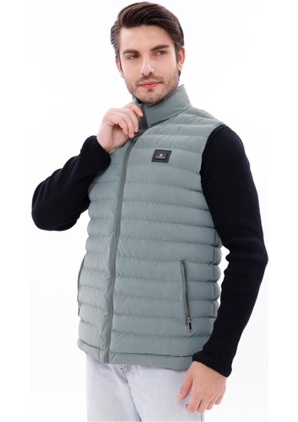 Erkek Nova Kumaş Şişme Yelek Hafif Dolgulu Fermuarlı Cepli Su Itici Rahat Kalıp fırsatları