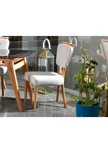 Palace 2'li Sandalye Krem
