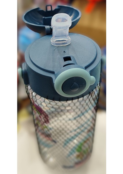 Erkek Çocuk Taşıma Kulplu Plastik Matara Pipetli 400 ml fiyatları