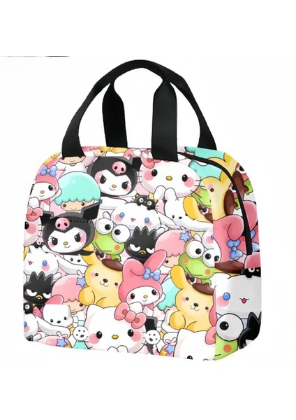 Beslenme Çantası Izoleli Sıcak Soğuk Koruma Kuromi Hello Kitty Figürlü