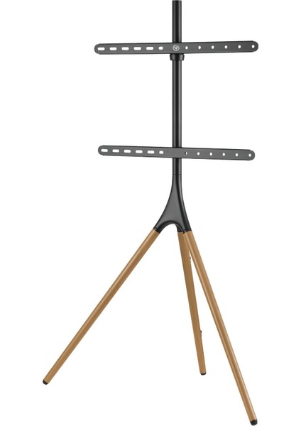 STD1246F 45"-65" Vesa Uyumlu Ahşap Ayaklı 360° Dönebilen Dekoratif Taşınabilir Tv Standı