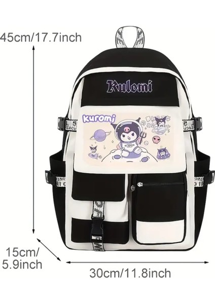 Kuromi Figürlü Geniş Kapasiteli Çocuk Sırt Çantası 4 Bölmeli (1büyük 3 Küçük Bölme) fiyatları