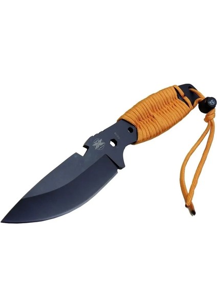 Gear Assault 0238TRN Kamp Bıçağı 22,5 cm - Turuncu, Metal Ipli Sap ( Lisinya )