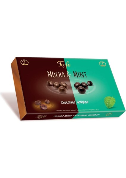 Tafe Mocha & Mint Çikolata Kaplı Kahve ve Nane Aromalı Lokum Draje 150 gr