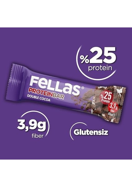 Fellas Protein Bar, Duble Kakaolu (12 x 32GR) fiyatları