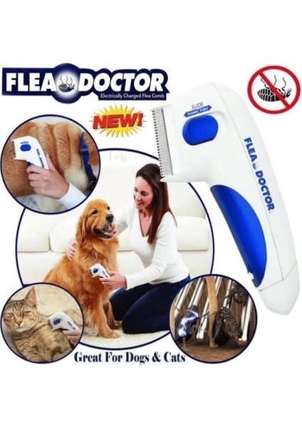Flea Doctor Kedi ve Köpekler Için Pilli Pire Tarağı ( Lisinya ) modelleri
