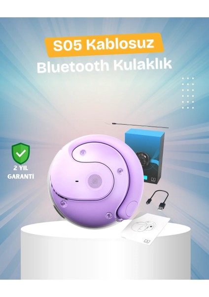 S05 Kablosuz Kulaklık – Küçük Kulak Yapılarına Uygun, Kayma Yapmayan Tasarım