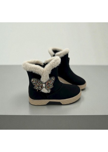 Kız Çocuk Kürklü Kelebek Detaylı Bot