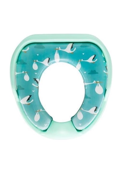 Softy Jumbo Kids Çocuk-Bebek Yanlardan Tutmalı Yumuşak Süngerli Klozet Kapağı Adaptörü ( Lisinya )