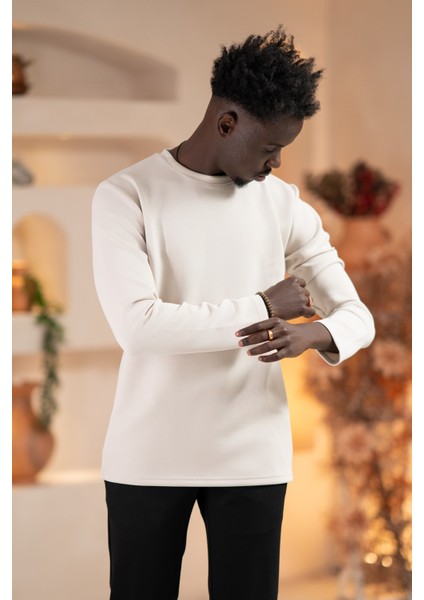 Modal Esnek Kumaş Regular Fit Mevsimlik Sweatshirt fırsatları