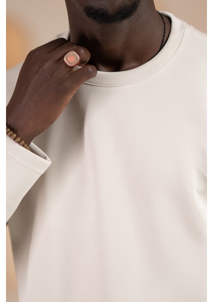 Modal Esnek Kumaş Regular Fit Mevsimlik Sweatshirt indirimleri