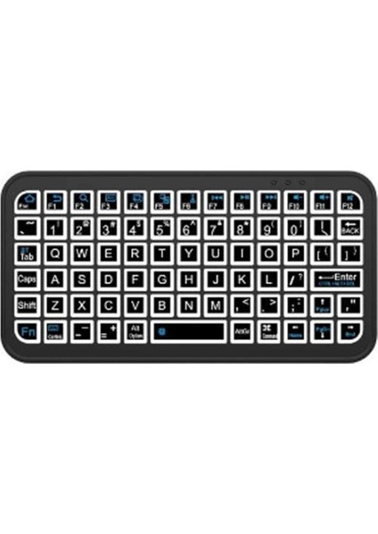 Mini Klavye Smarttv Işıklı Bluetooth Kablosuz Televizyon Ps3 Dizüstü Tabletler ve Telefonlar Için - Lisinya