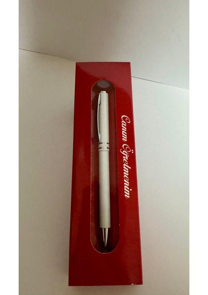 Tükenmez Kalem Canım Öğretmenim Beyaz Renk