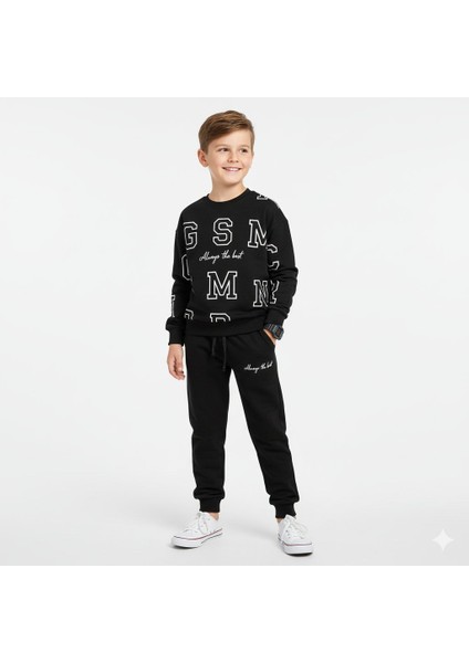 Çocuk Alt Üst Takım – 3 Iplik Şardonlu, Kalın Kumaş, Kışlık Rahat Takım I Sıcak Tutan Yumuşak ve Şık