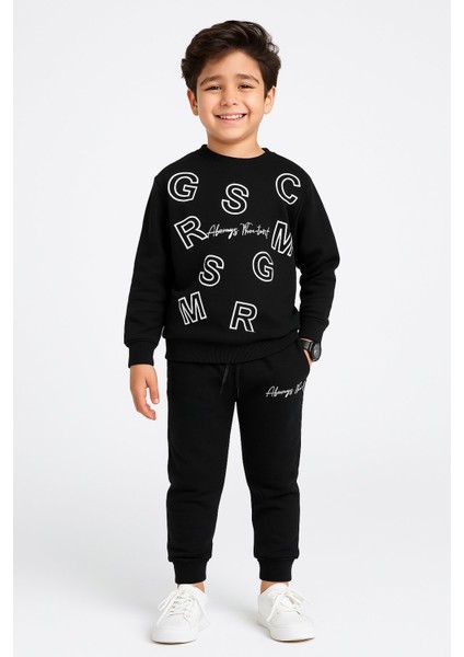 Çocuk Alt Üst Takım – 3 Iplik Şardonlu, Kalın Kumaş, Kışlık Rahat Takım I Sıcak Tutan Yumuşak ve Şık indirimleri