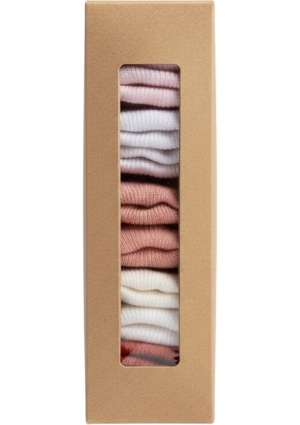 Organik Pamuk Unisex 5'li Kutulu Bahar Yeni Doğan Bebek Çorabı-Çocuk Çorabı indirimleri