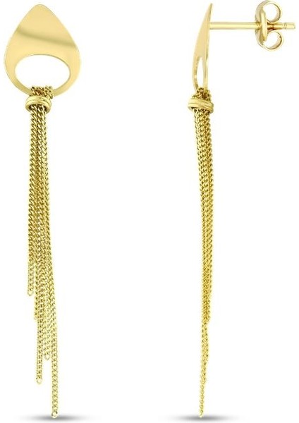 Tasarım Altın Küpe - 14K