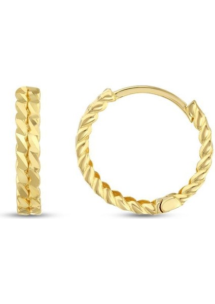 Altın Halka Küpe - 14K