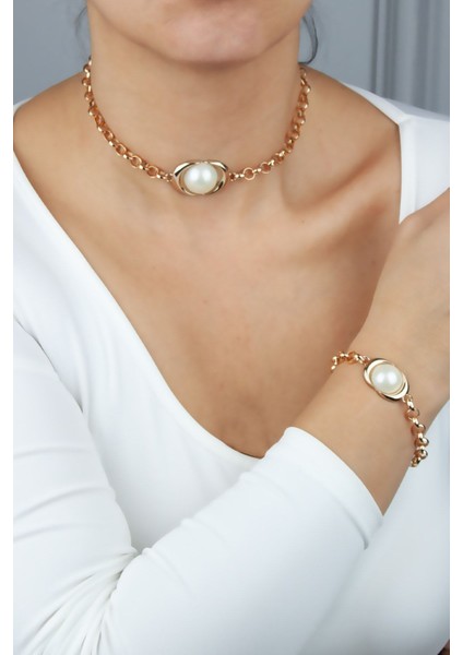 Inci Detay Kolye Bileklik Set