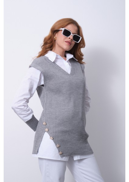 Fitilli Triko Süveterli Gömlek Ikili Kombin modelleri