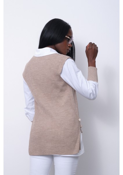 Fitilli Triko Süveterli Gömlek Ikili Kombin modelleri