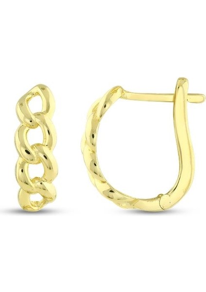 Altın Tasarım Küpe - 14K