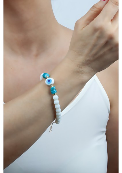 Nazar Boncuklu Oniks Doğaltaş Bileklik fiyatları