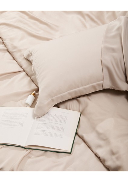 x Tencel™ Lyocell Tek Kişilik Lastikli Çarşaf Bej fiyatları