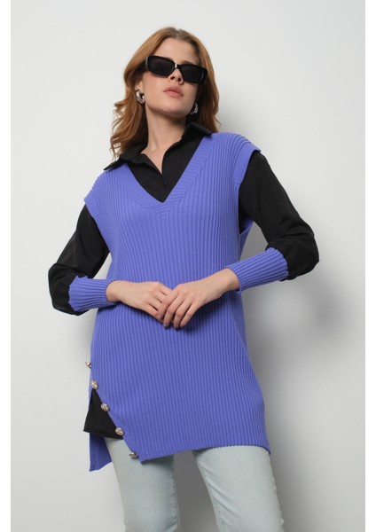 Fitilli Triko Süveterli Gömlek Ikili Kombin fiyatları