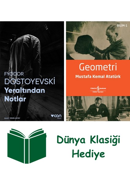 Yeraltından Notlar + Geometri + Dünya Klasiği Hediye