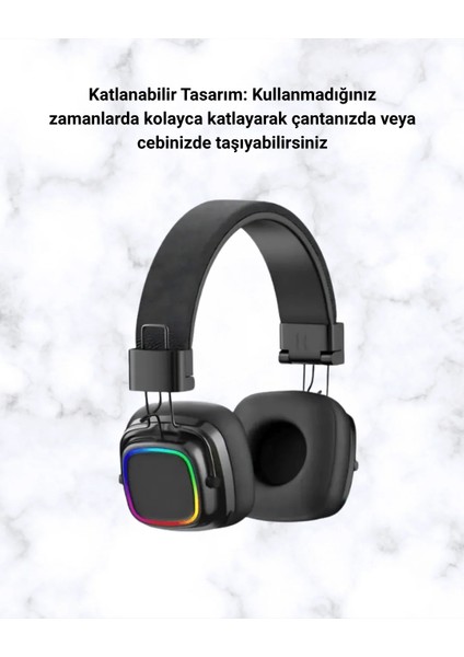 Rgb Işıklı Katlanabilir Bluetooth 5.3 Kulak Üstü Kulaklık fiyatları
