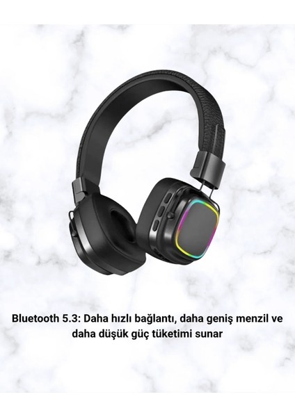Rgb Işıklı Katlanabilir Bluetooth 5.3 Kulak Üstü Kulaklık modelleri