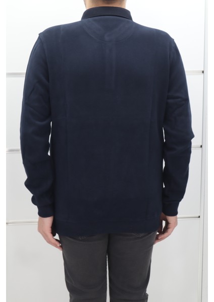 Fistan Store Erkek Desenli Spor Kesim Normal Kalıp Polo Yaka Selanik Kumaşlı Kışlık Kazak modelleri