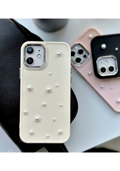 Iphone 12 ve 12 Pro Uyumlu Pearl Tasarım Oyuncaklı Esnek Silikon Kılıf fırsatları