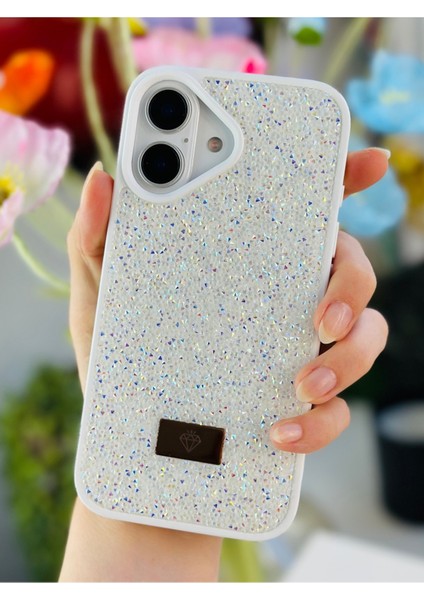 Iphone 16 Uyumlu Elmas Tasarımlı Taşlı Işıltılı Parlak Pırlanta Silikon Kılıf modelleri