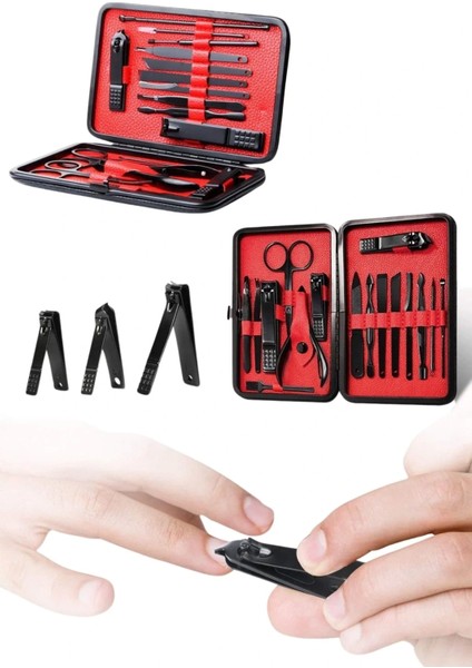 17 Parça Manikür Seti El ve Ayak Bakımı Törpü Cımbız Tırnak Temizleme indirimleri