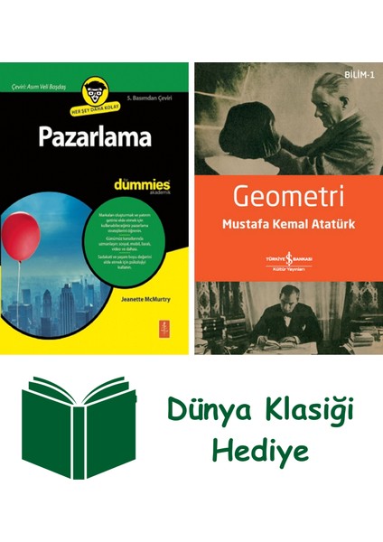 Pazarlama For Dummies + Geometri + Dünya Klasiği Hediye