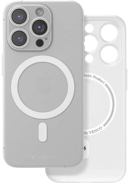 Techmrt Venco Iphone 16 Pro Max Sense Magsafe Kapak - Şeffaf
