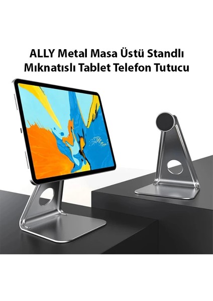 Ally Metal Masa Üstü Standlı Mıknatıslı Tablet Telefon TUTUCU-(5775) - ?56?86E9-2G3256 fiyatları