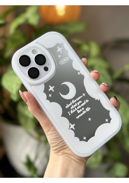 Iphone 14 Promax Aynalı Tasarımlı Kenarları Silikon Kılıf