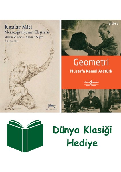 Kıtalar Miti + Geometri + Dünya Klasiği Hediye