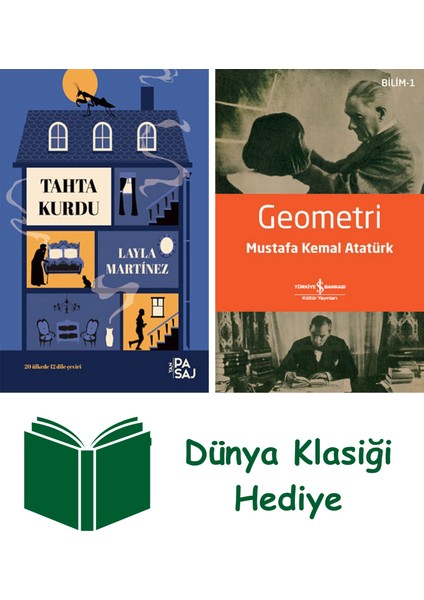 Tahta Kurdu + Geometri + Dünya Klasiği Hediye