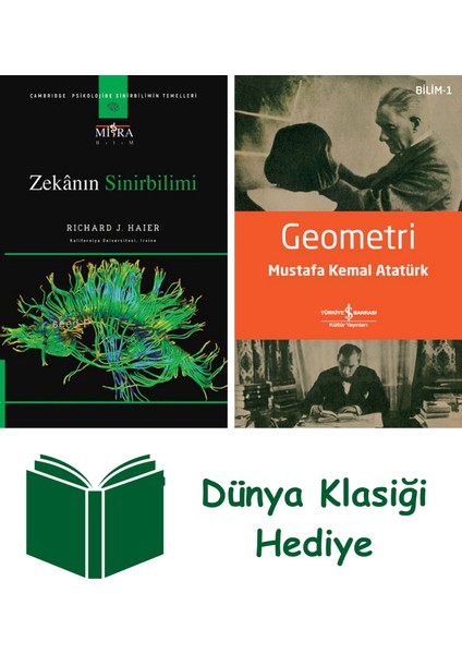 Zekanın Sinirbilimi + Geometri + Dünya Klasiği Hediye