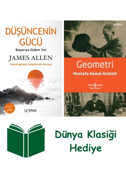 Düşüncenin Gücü + Geometri + Dünya Klasiği Hediye