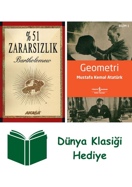 % 51 Zararsızlık + Geometri + Dünya Klasiği Hediye