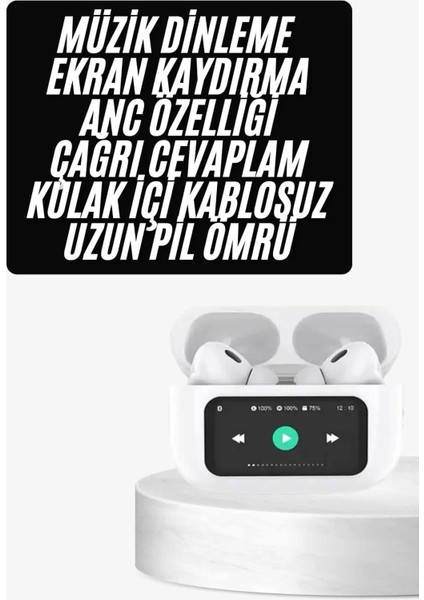 Dokunmatik Ekranlı Anc/enc Yeni Nesil Pro Bluetooth Kulaklık Dokunmatik Ekran