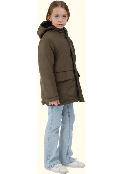 Kız Çocuk Kürklü Su ve Rüzgar Geçirmez Kapüşonlu 3 Kışlık Mont & Kaban & Parka fiyatları