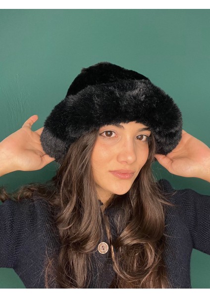 Kürk Kenarlı Yumuşak Bucket Kışlık Şapka fiyatları