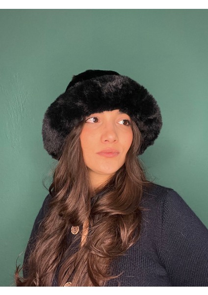 Kürk Kenarlı Yumuşak Bucket Kışlık Şapka indirimleri